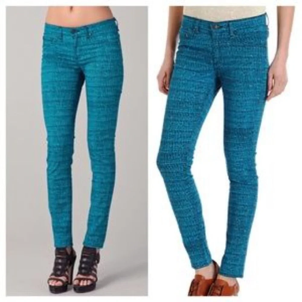 RAG & BONE tweed legging skinny JEANS 24 colored - Picture 1 of 4